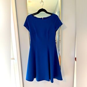 Tommy Hilfiger blue short sleeve fit and flare dress!